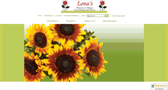 Desktop Screenshot of lenasflowers.com